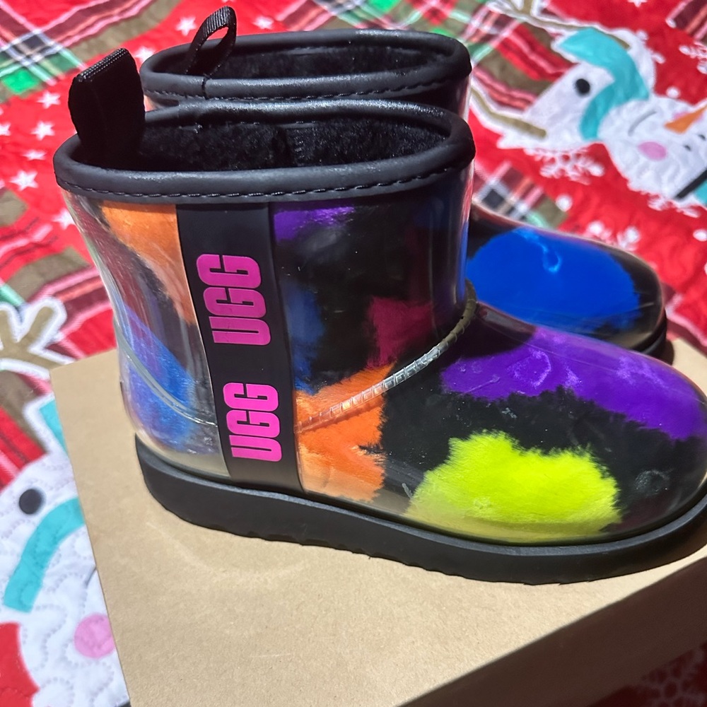 Splattered girl Uggs size 2
